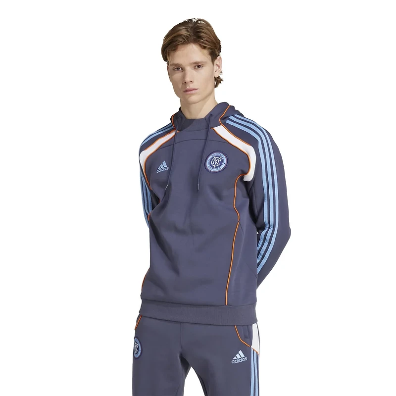 adidas New York City FC 2025 Travel Pullover Hoodie