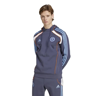 adidas New York City FC 2025 Travel Pullover Hoodie