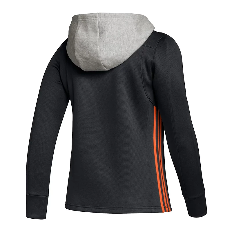 adidas Philadelphia Flyers Skate Lace Primeblue Team Pullover Hoodie