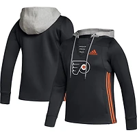 adidas Philadelphia Flyers Skate Lace Primeblue Team Pullover Hoodie