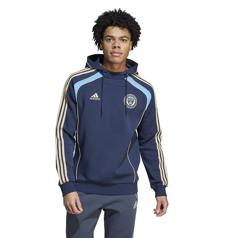 adidas Philadelphia Union 2025 Travel Pullover Hoodie