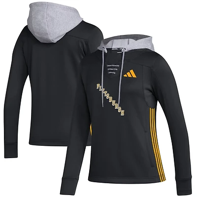 adidas Pittsburgh Penguins Refresh Skate Lace AEROREADY Pullover Hoodie