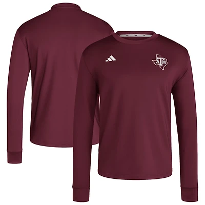 adidas Texas AM Aggies Dugout Pullover Sweatshirt