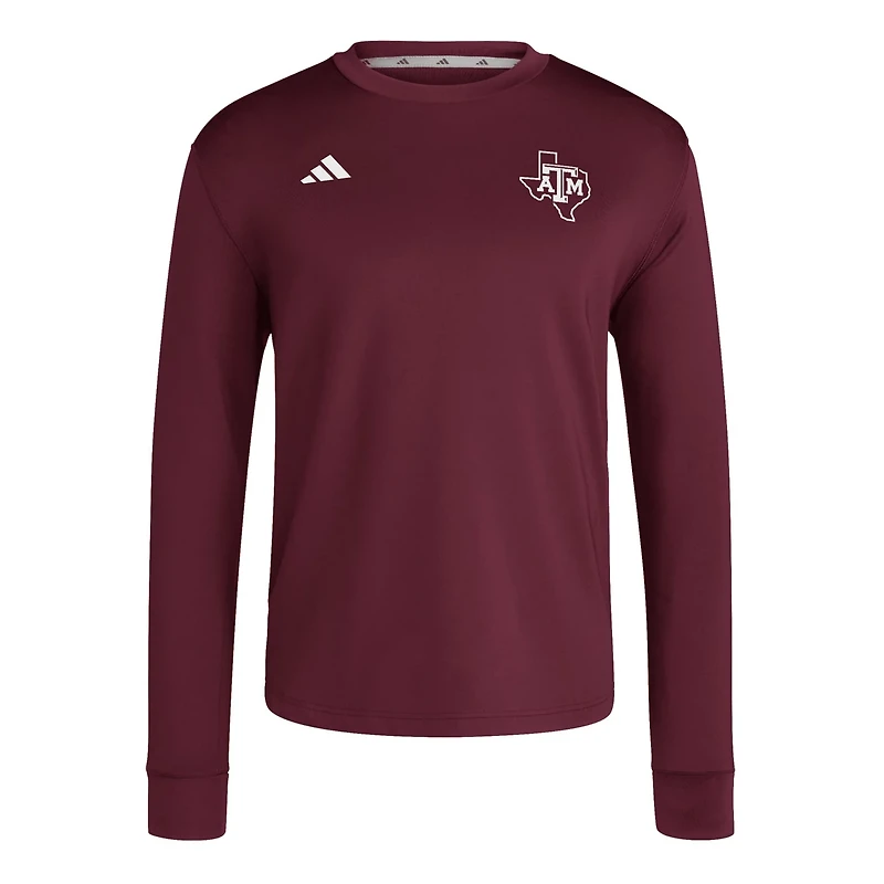 adidas Texas AM Aggies Dugout Pullover Sweatshirt