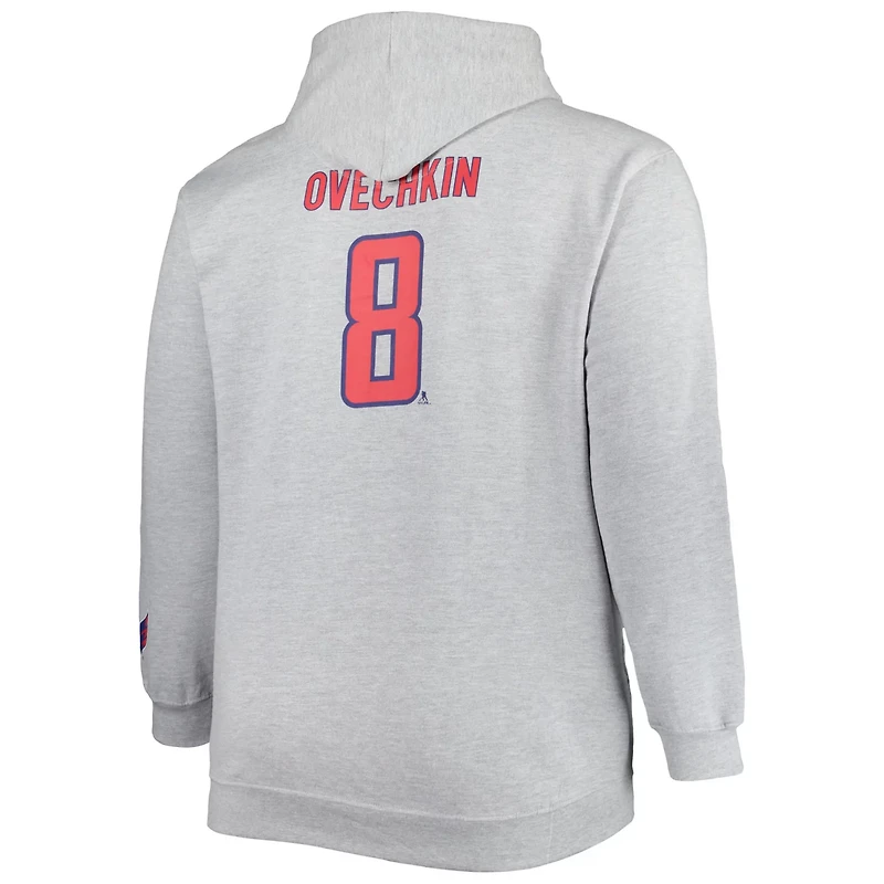 Alexander Ovechkin Washington Capitals Big  Tall Player Pullover Hoodie