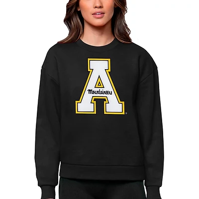 Antigua Appalachian State Mountaineers Victory Crewneck Pullover Sweatshirt