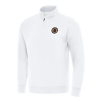 Antigua Boston Bruins Victory Quarter-Zip Mock Sweatshirt