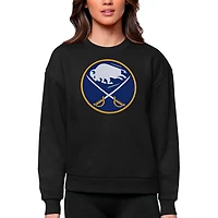 Antigua Buffalo Sabres Primary Logo Team Victory Crewneck Pullover Sweatshirt