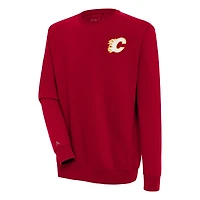 Antigua Calgary Flames Victory Pullover Sweatshirt