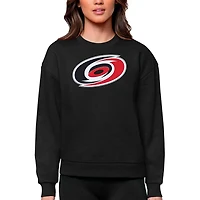 Antigua Carolina Hurricanes Primary Logo Team Victory Crewneck Pullover Sweatshirt
