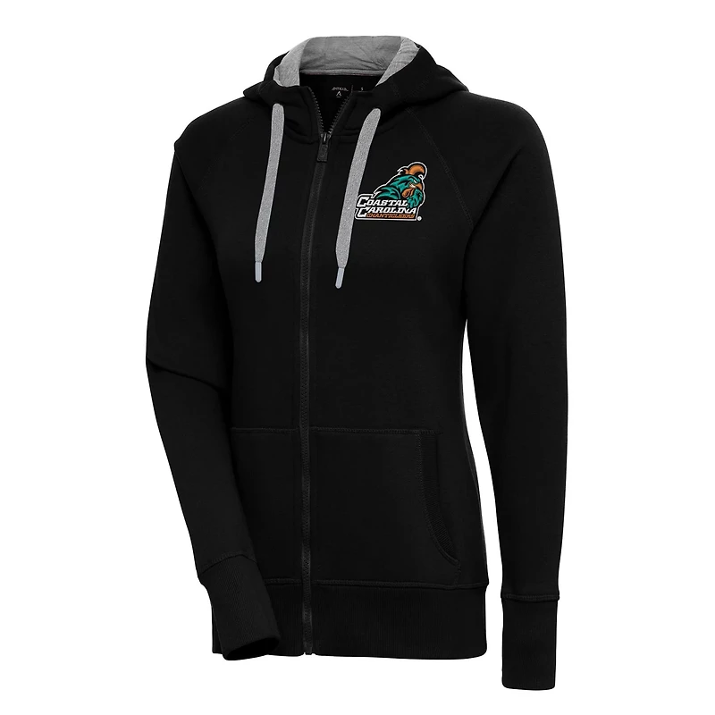 Antigua Coastal Carolina Chanticleers Victory Full-Zip Hoodie