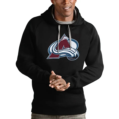 Antigua Colorado Avalanche Logo Victory Pullover Hoodie