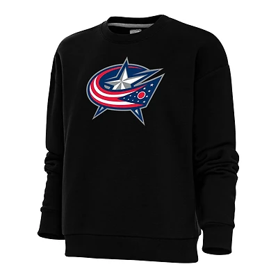 Antigua Columbus Blue Jackets Special Edition 20 Victory Crewneck Pullover Sweatshirt