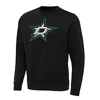Antigua Dallas Stars Big  Tall Victory Crewneck Pullover Sweatshirt