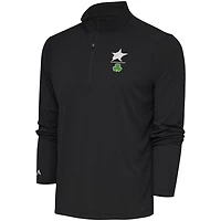 Antigua Dallas Stars Shamrock Tribute Quarter-Zip Pullover Top