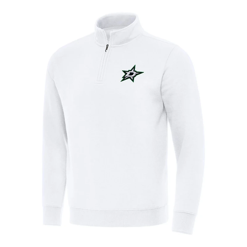 Antigua Dallas Stars Victory Quarter-Zip Mock Sweatshirt