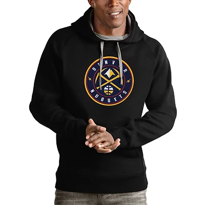 Antigua Denver Nuggets Logo Victory Pullover Hoodie