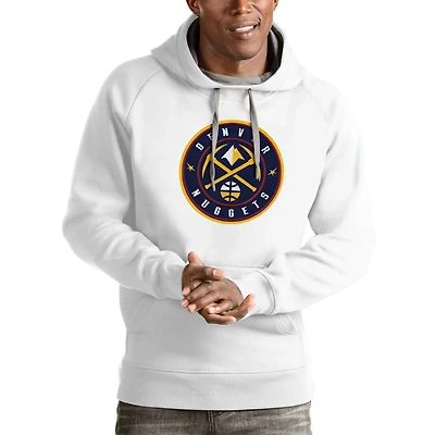 Antigua Denver Nuggets Logo Victory Pullover Hoodie
