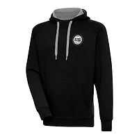 Antigua Detroit Pistons Metallic Logo Victory Pullover Hoodie