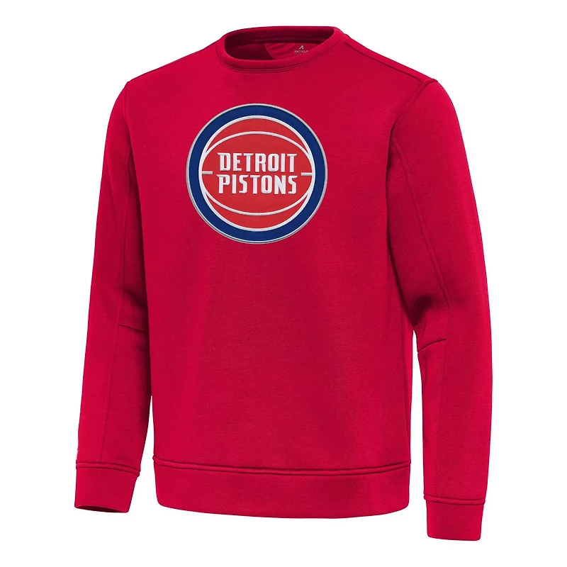 Antigua Detroit Pistons Relevant Pullover Sweatshirt