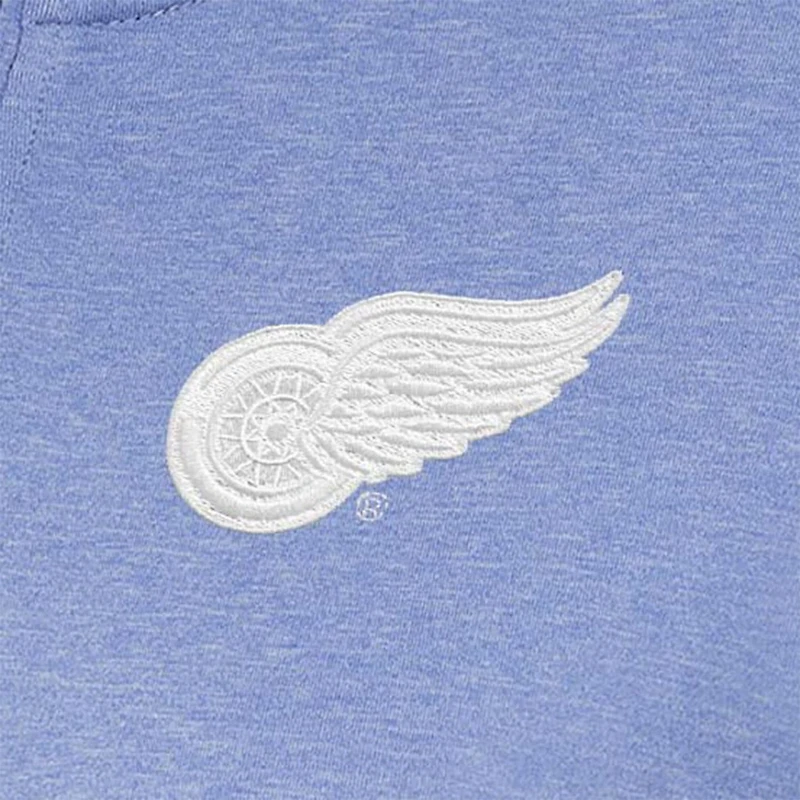 Antigua Detroit Red Wings White Logo Mentor Quarter-Zip Jacket