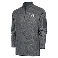 Antigua Detroit Tigers Fortune Quarter-Zip Pullover Jacket