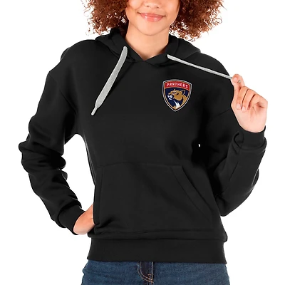 Antigua Florida Panthers Primary Logo Victory Pullover Hoodie