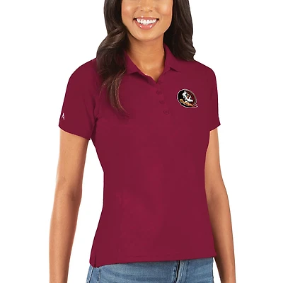 Antigua Florida State Seminoles Legacy Pique Polo