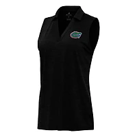 Antigua Heather Florida Gators Layout Sleeveless V-Neck Polo