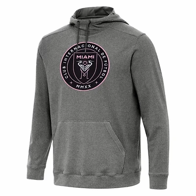 Antigua Heather Inter Miami CF Cloud Pullover Hoodie