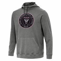 Antigua Heather Inter Miami CF Cloud Pullover Hoodie