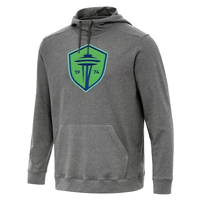 Antigua Heather Seattle Sounders FC Cloud Pullover Hoodie