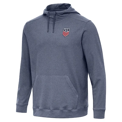 Antigua Heather USMNT Cloud Pullover Hoodie