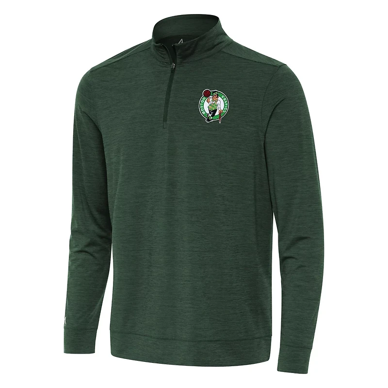 Antigua Hunter Boston Celtics Bright Quarter-Zip Top