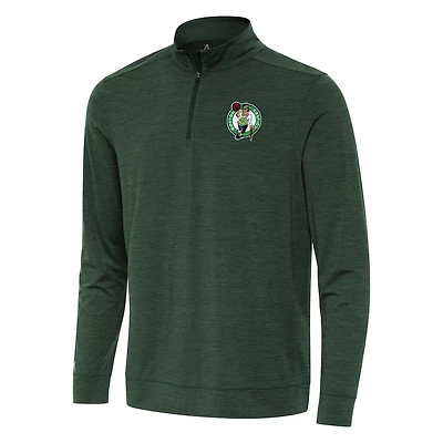 Antigua Hunter Boston Celtics Bright Quarter-Zip Top