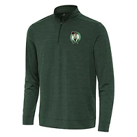 Antigua Hunter Boston Celtics Bright Quarter-Zip Top