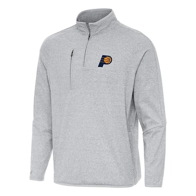 Antigua Indiana Pacers Certain Quarter-Zip Tri-Blend Sweatshirt