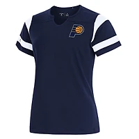 Antigua Indiana Pacers Encounter Short Sleeve Notch Neck Top