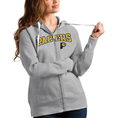 Antigua Indiana Pacers Team Victory Full-Zip Hoodie