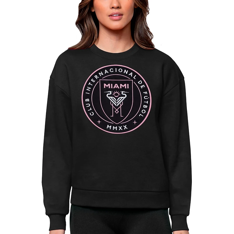 Antigua Inter Miami CF Team Logo Victory Pullover Sweatshirt
