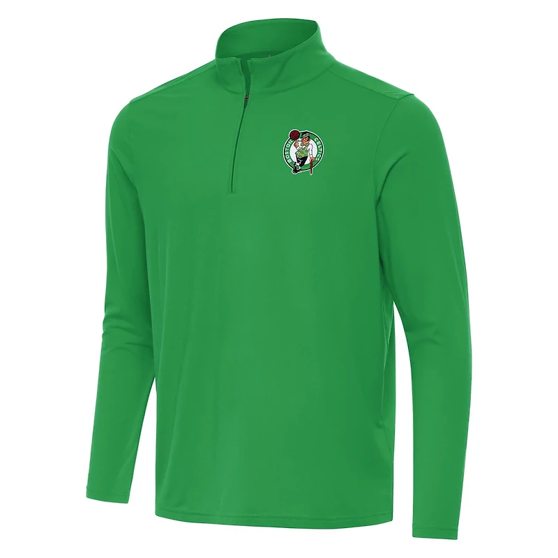 Antigua Kelly Boston Celtics Intent Quarter-Zip Top