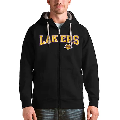 Antigua Los Angeles Lakers Team Victory Full-Zip Hoodie