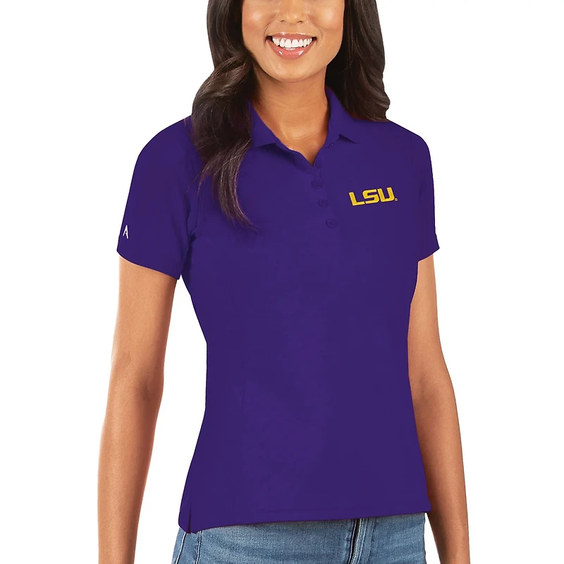 Antigua LSU Tigers Legacy Pique Polo