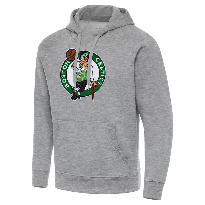 Antigua Boston Celtics Big  Tall Victory Raglan Pullover Hoodie