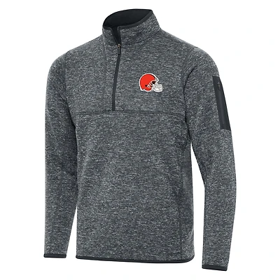 Antigua Men's Cleveland Browns Fortune 1/4-Zip Pullover