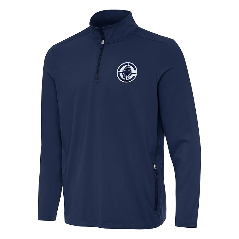 Antigua LA Clippers Perilous Quarter-Zip Sweatshirt