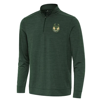 Antigua Men’s Milwaukee Bucks Bright 1/4-Zip Top
