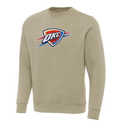 Antigua Men’s Oklahoma City Thunder Big Logo Victory Crew Pullover Sweatshirt