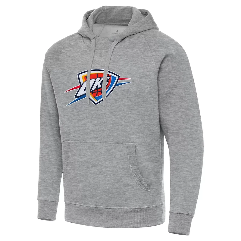 Antigua Men’s Oklahoma City Thunder Logo Victory Raglan Pullover Hoodie
