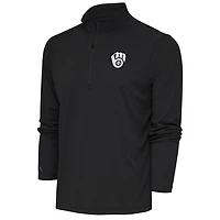 Antigua Milwaukee Brewers Metallic Tribute Quarter-Zip Top